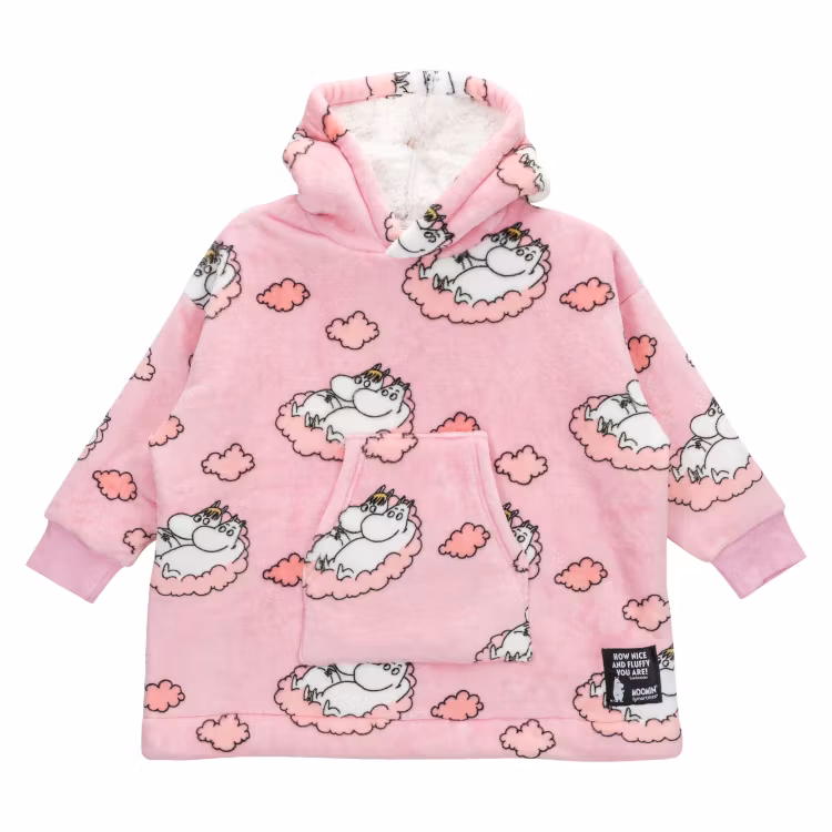 Mumin jättehoodie Tupplur rosa Onesize barn