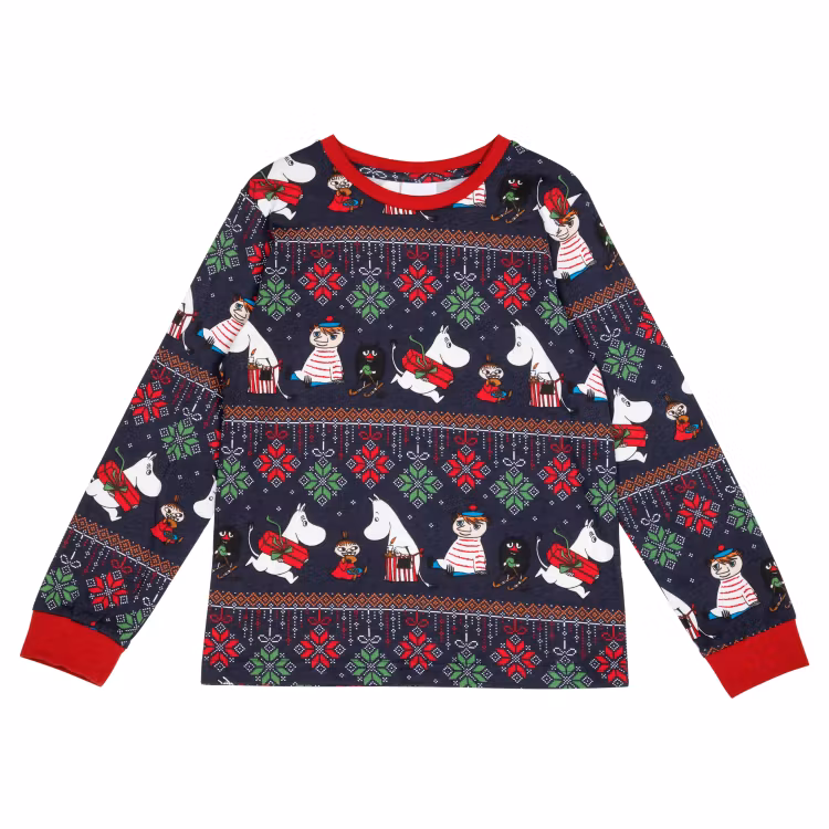 Mumin Ornament pyjamas mörkblå