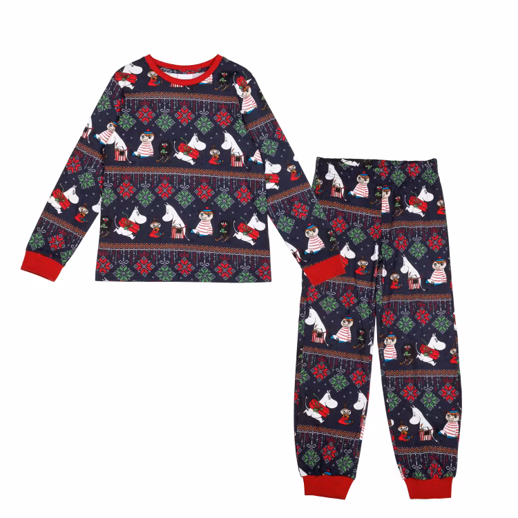 Mumin Ornament pyjamas mörkblå