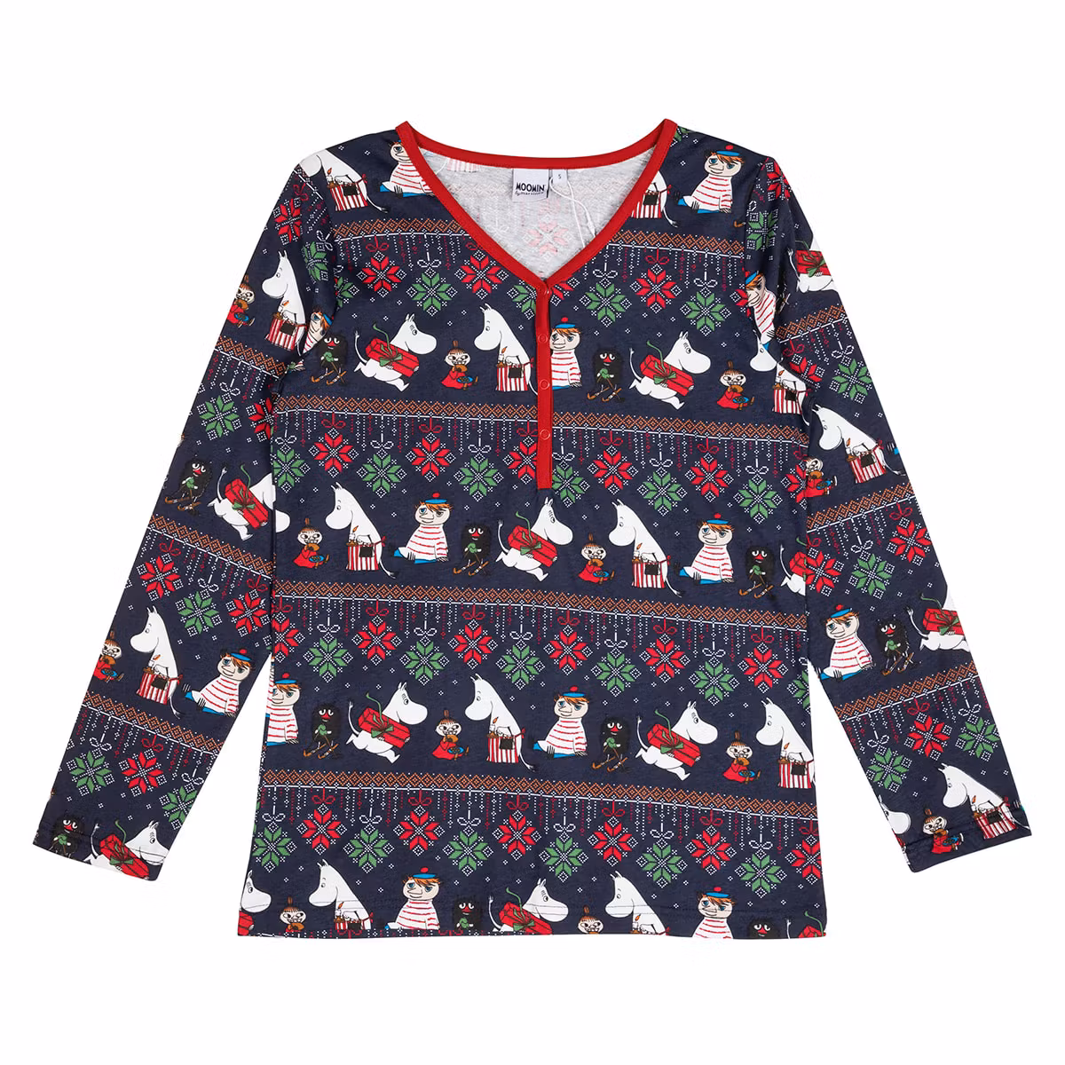 Mumin Ornament pyjamas dam mörkblå