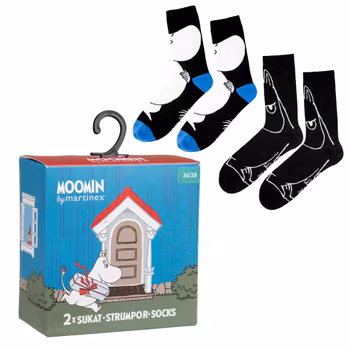 Mumin strumpor gåvoset svart