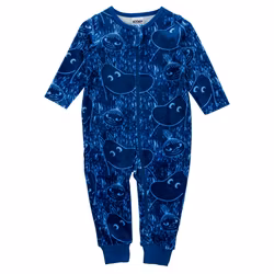 Mumin Leende velourpyjamas blå