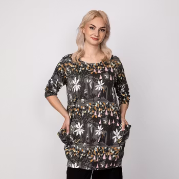 Mumin Ira tunika Vårkastanj grå