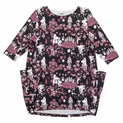 Mumin Ira tunika Skördefest svart/plommon