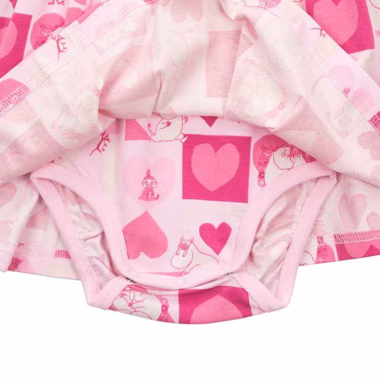 Mumin Älskad bodyklänning rosa