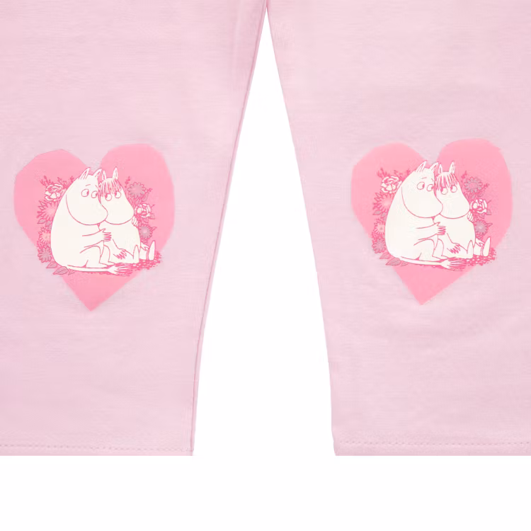Mumin Älskad leggings baby rosa