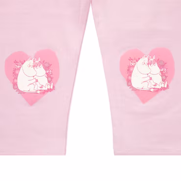 Mumin Älskad leggings baby rosa