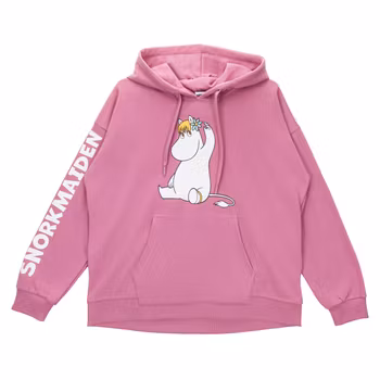 Mumin Salla huvtröja Snorkfröken rosa