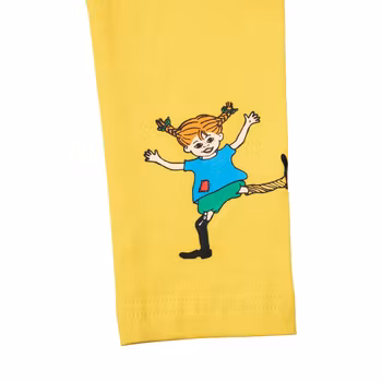 Pippi leggings gul