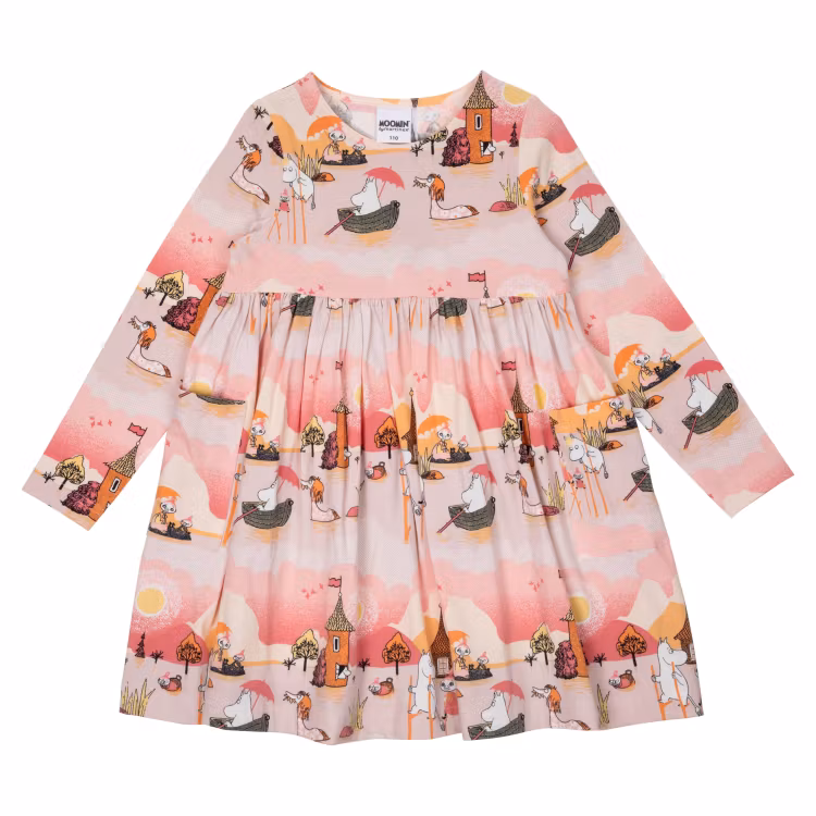 Mumin Störtflod klänning beige