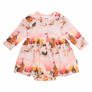 Mumin Störtflod bodyklänning beige