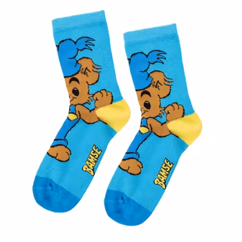 Bamse Starkaste björn strumpor blå