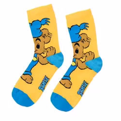 Bamse Starkaste björn strumpor gul