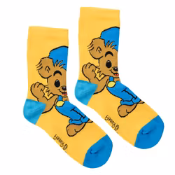 Bamse Starkaste björn strumpor gul