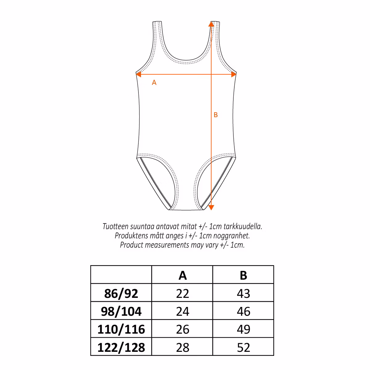 Pippi Tårta baddräkt grön - Stl. 86/92cl
