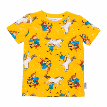 Pippi Självsäker t-shirt gul