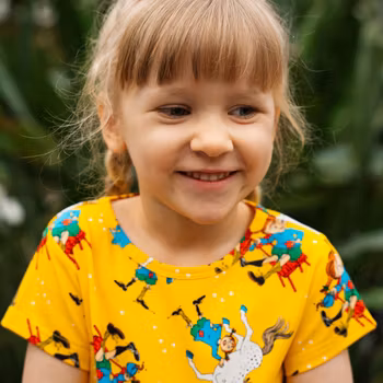 Pippi Självsäker t-shirt gul