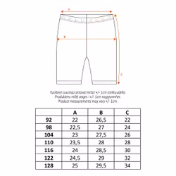 Pippi Självsäker shorts gul