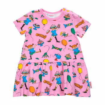 Pippi Fest klänning baby rosa