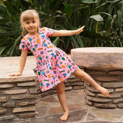 Pippi Fest klänning rosa