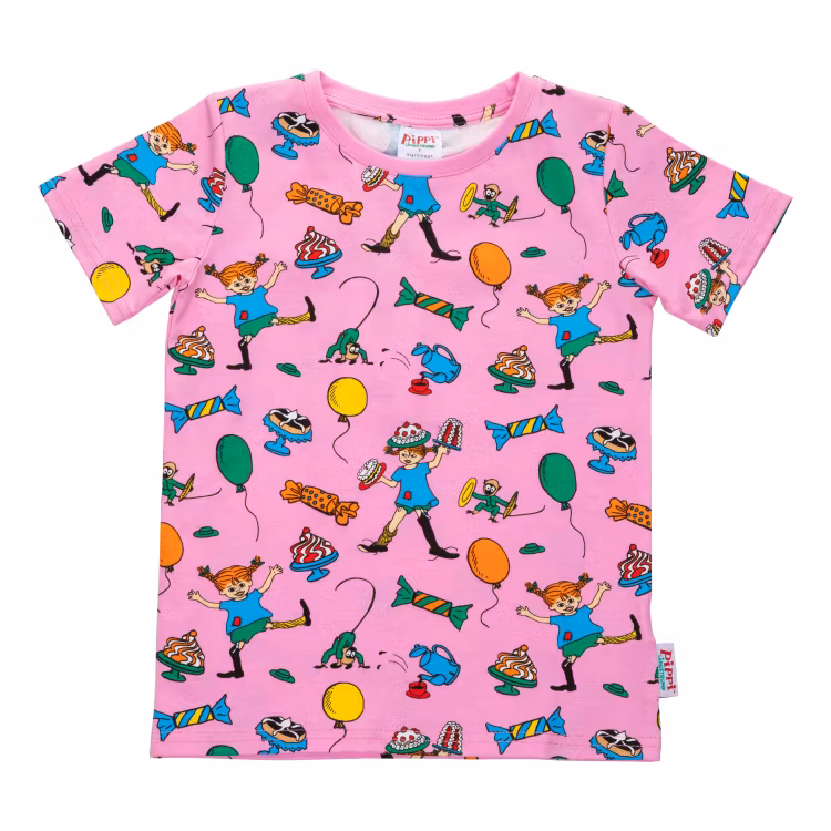 Pippi Fest t-shirt rosa