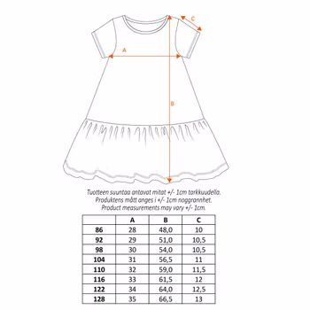 Pippi Superstark klänning röd