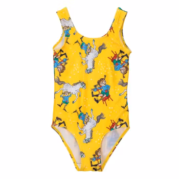 Pippi Självsäker baddräkt gul