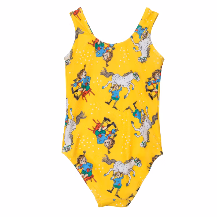 Pippi Självsäker baddräkt gul