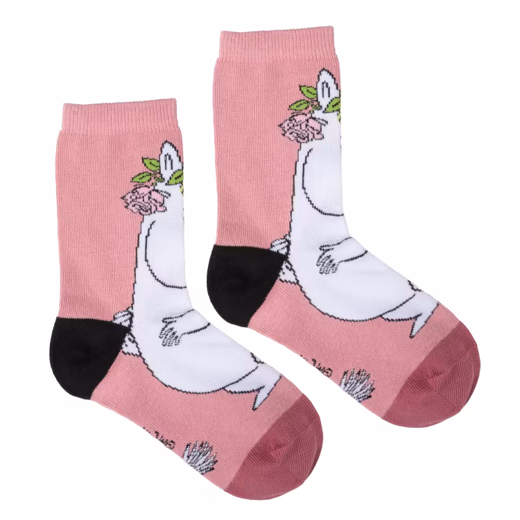 Mumin Rosfröken strumpor för barn rosa