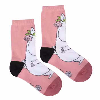 Mumin Rosfröken strumpor för barn rosa