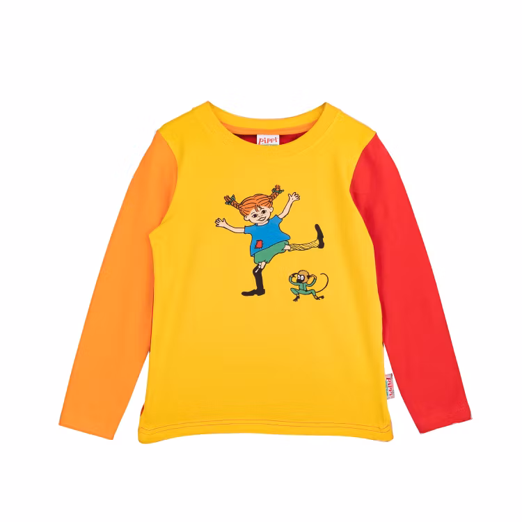 Pippi Glada tröja gul