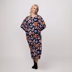 Mumin Anni kaftan Calendula dam mörkblå