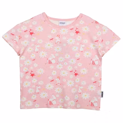 Mumin Ängblomma t-shirt rosa - Stl. 110cl