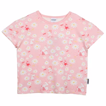 Mumin Ängblomma t-shirt rosa