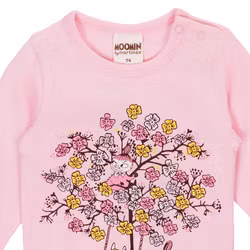 Mumin Trädgunga body rosa
