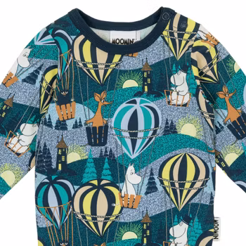 Mumin Flygtur body blå