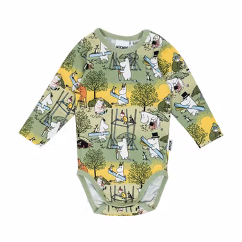 Mumin Flitiga body grön