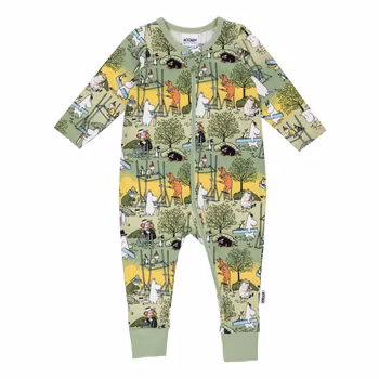 Mumin Flitiga pyjamas grön