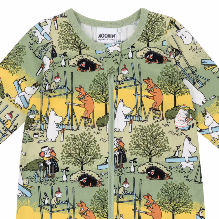 Mumin Flitiga pyjamas grön