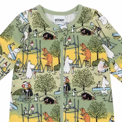 Mumin Flitiga pyjamas grön