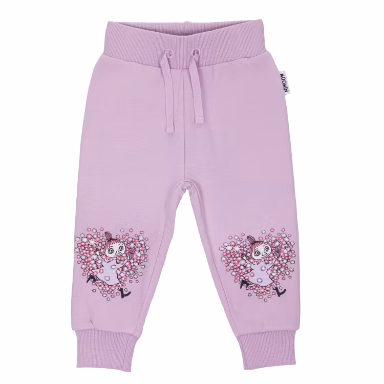 Mumin Vänner collegebyxa baby lila