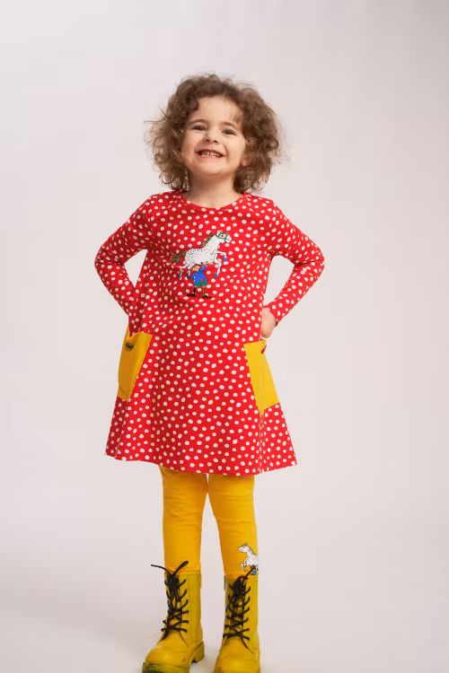 Pippi Prickigt klänning röd