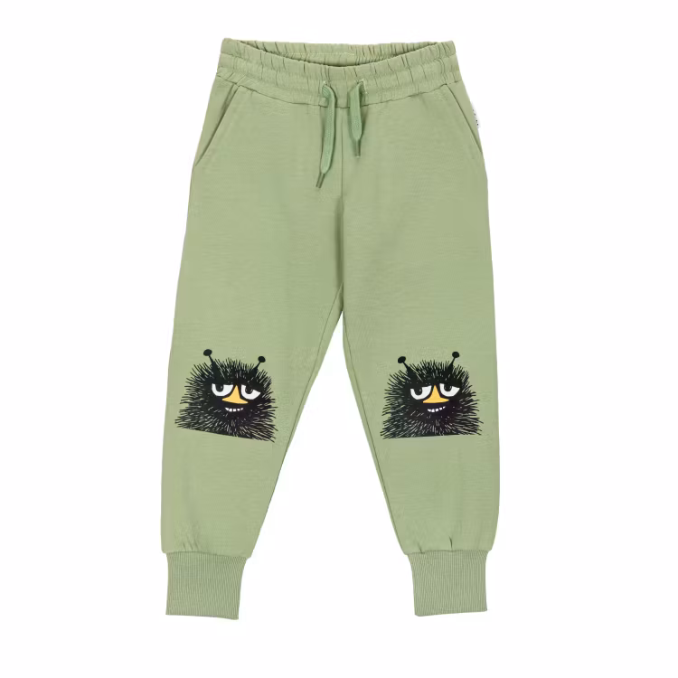 Mumin Hej Stinky collegebyxa grön