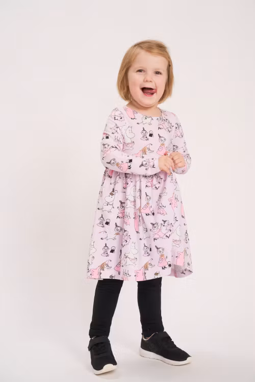 Mumin Pärllek klänning lila