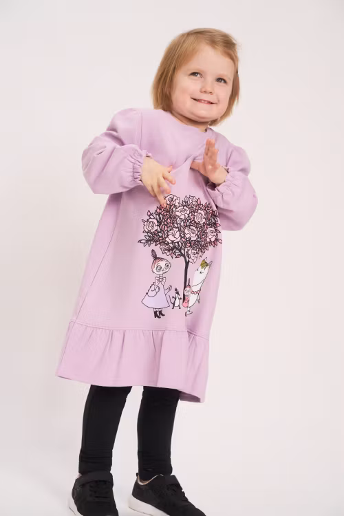Mumin Rosdalen klänning lila