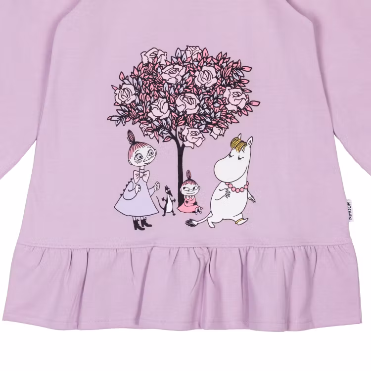 Mumin Rosdalen klänning lila