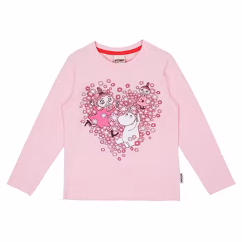 Mumin Vänner tröja 2 rosa