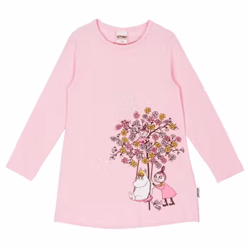 Mumin Trädgunga tunika rosa