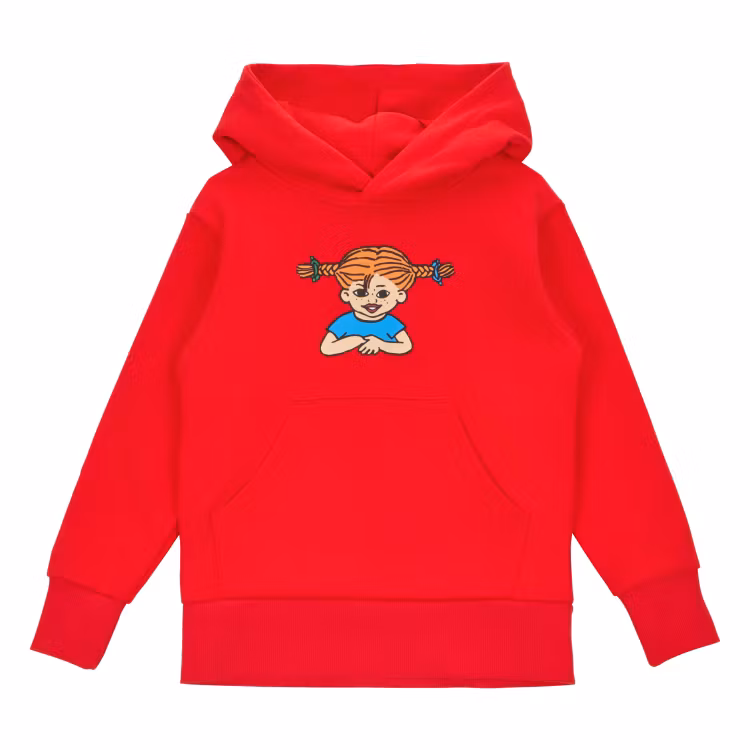 Pippi huvtröja röd