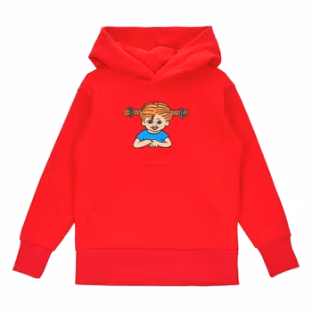 Pippi huvtröja röd